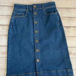 Ann Taylor Denim Skirt 4